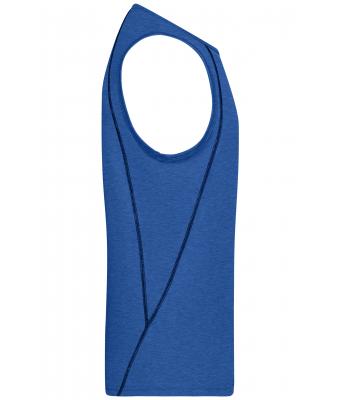 Heren Men´s Sports Tanktop Blauw-melange/navy 8463