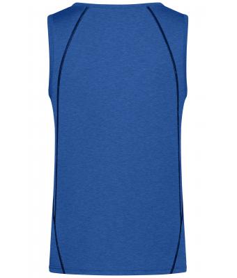 Heren Men´s Sports Tanktop Blauw-melange/navy 8463