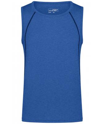 Heren Men´s Sports Tanktop Blauw-melange/navy 8463