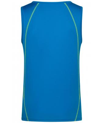 Heren Men´s Sports Tanktop Felblauw/felgeel 8463