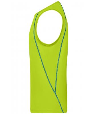 Heren Men´s Sports Tanktop Felgeel/felblauw 8463