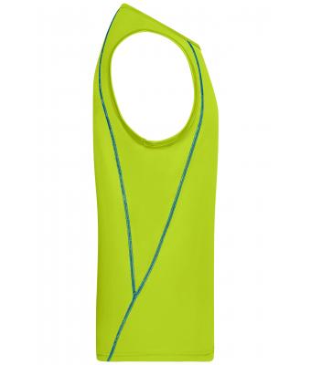 Heren Men´s Sports Tanktop Felgeel/felblauw 8463