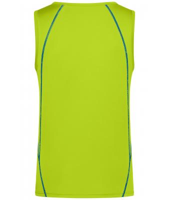 Heren Men´s Sports Tanktop Felgeel/felblauw 8463