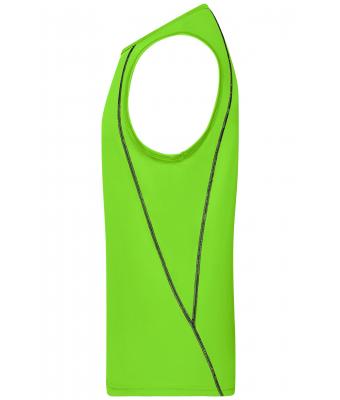 Heren Men´s Sports Tanktop Felgroen/zwart 8463