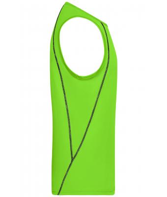 Heren Men´s Sports Tanktop Felgroen/zwart 8463