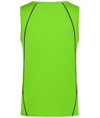 Heren Men´s Sports Tanktop Felgroen/zwart 8463