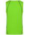 Heren Men´s Sports Tanktop Felgroen/zwart 8463