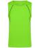 Heren Men´s Sports Tanktop Felgroen/zwart 8463