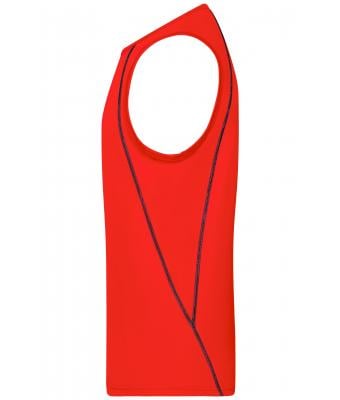 Heren Men´s Sports Tanktop Feloranje/zwart 8463