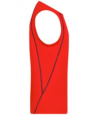 Heren Men´s Sports Tanktop Feloranje/zwart 8463