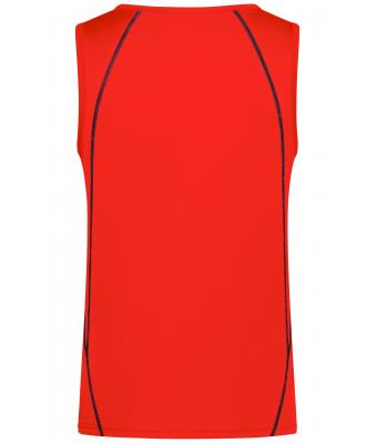 Heren Men´s Sports Tanktop Feloranje/zwart 8463