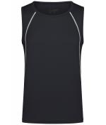 Herren Men's Sports Tanktop Black/white 8463