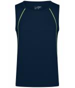 Herren Men's Sports Tanktop Navy/bright-yellow 8463
