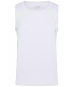 Herren Men's Sports Tanktop White/bright-green 8463