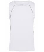 Herren Men's Sports Tanktop White/silver 8463