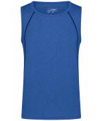 Herren Men's Sports Tanktop Blue-melange/navy 8463