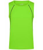 Herren Men's Sports Tanktop Bright-green/black 8463