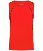 Herren Men's Sports Tanktop Bright-orange/black 8463