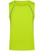Herren Men's Sports Tanktop Bright-yellow/bright-blue 8463