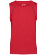 Herren Men's Sports Tanktop Red-melange/titan 8463