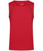 Herren Men's Sports Tanktop Red/black 8463