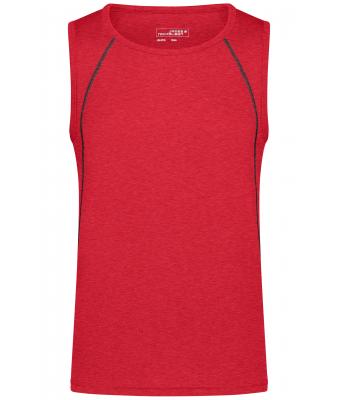 Heren Men´s Sports Tanktop Rood-melange/titan 8463