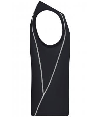 Heren Men´s Sports Tanktop Zwart/wit 8463