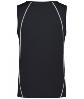 Heren Men´s Sports Tanktop Zwart/wit 8463