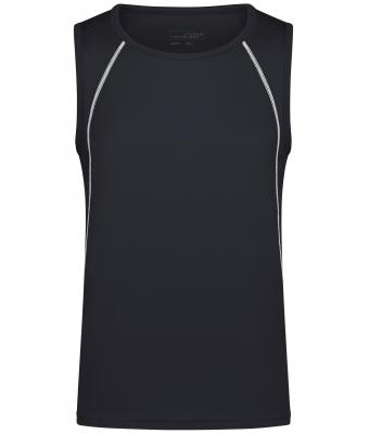 Heren Men´s Sports Tanktop Zwart/wit 8463