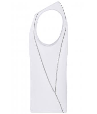 Heren Men´s Sports Tanktop Wit/zilver 8463