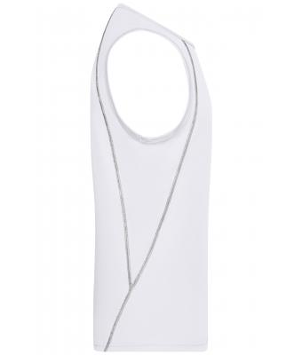 Heren Men´s Sports Tanktop Wit/zilver 8463