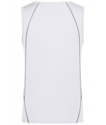 Heren Men´s Sports Tanktop Wit/zilver 8463
