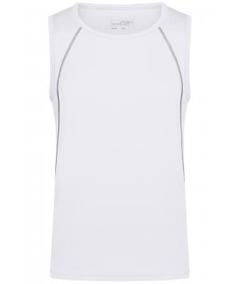 Heren Men´s Sports Tanktop Wit/zilver 8463