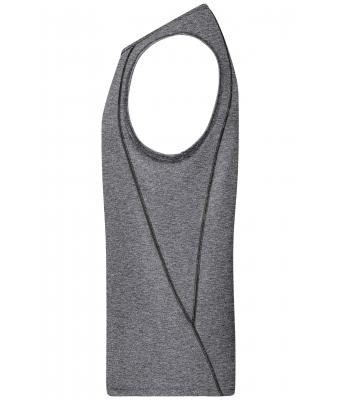 Heren Men´s Sports Tanktop Zwart-melange/zwart 8463