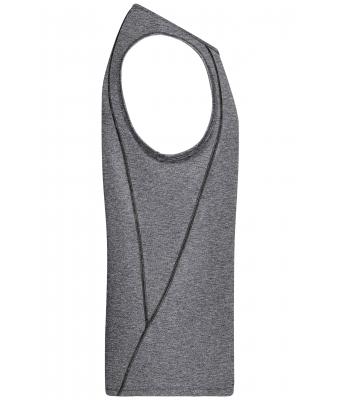 Heren Men´s Sports Tanktop Zwart-melange/zwart 8463