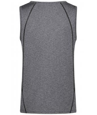 Heren Men´s Sports Tanktop Zwart-melange/zwart 8463