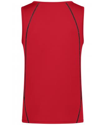 Heren Men´s Sports Tanktop Rood/zwart 8463