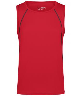 Heren Men´s Sports Tanktop Rood/zwart 8463