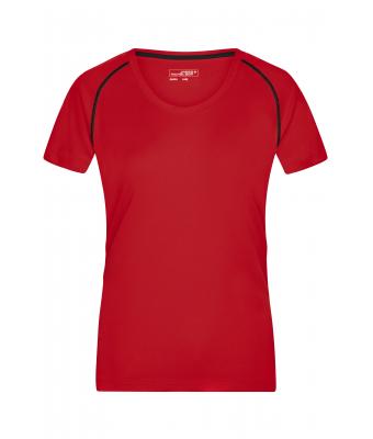 Ladies Ladies' Sports T-Shirt Red/black 8464