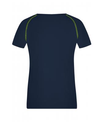 Dames Ladies' Sports T-Shirt Navy/felgeel 8464