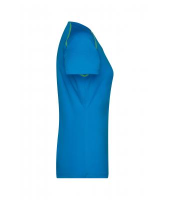 Dames Ladies' Sports T-Shirt Felblauw/felgeel 8464