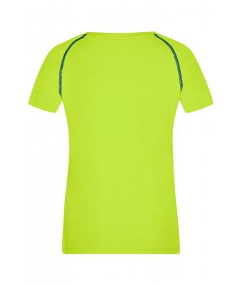 Dames Ladies' Sports T-Shirt Felgeel/felblauw 8464