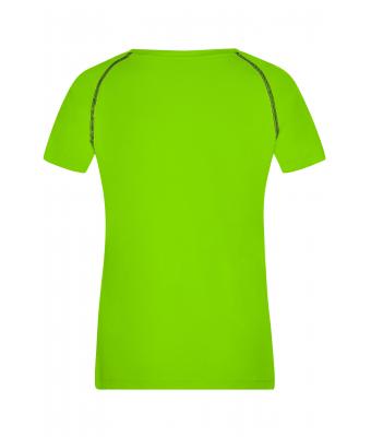 Dames Ladies' Sports T-Shirt Felgroen/zwart 8464