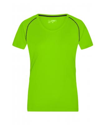 Dames Ladies' Sports T-Shirt Felgroen/zwart 8464
