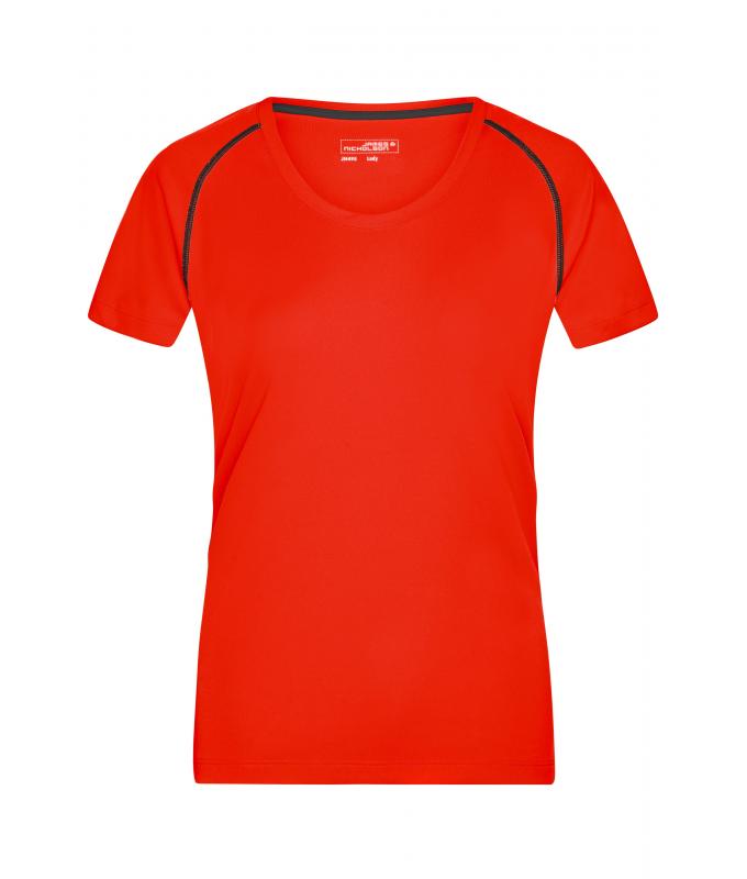Ladies Ladies' Sports T-Shirt Bright-orange/black 8464