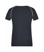 Damen Ladies' Sports T-Shirt Black/white 8464