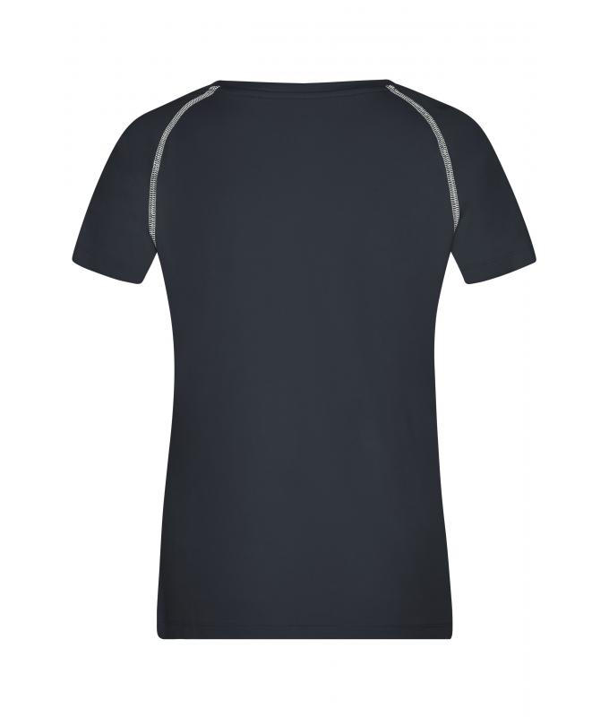 Damen Ladies' Sports T-Shirt Black/white 8464