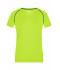 Damen Ladies' Sports T-Shirt Bright-yellow/bright-blue 8464