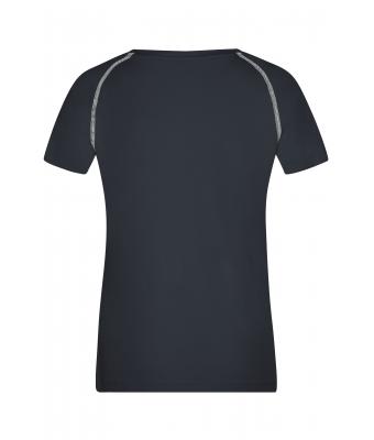 Dames Ladies' Sports T-Shirt Zwart/wit 8464
