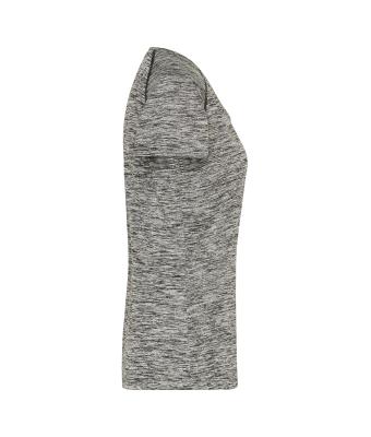 Dames Ladies' Sports T-Shirt Zwart-melange/zwart 8464